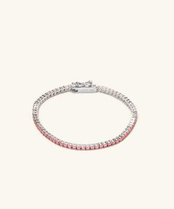 Armband Ani Jewels | Tennis Bracelet Pink Silver