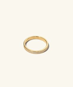 Ringar Ani Jewels | Flat Pave Ring Gold Guld