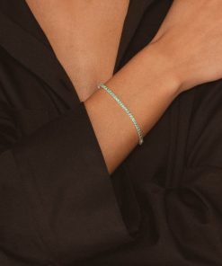 Armband Ani Jewels | Tennis Bracelet Green Silver