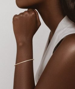 Armband Ani Jewels | Stone Cuff Gold Guld