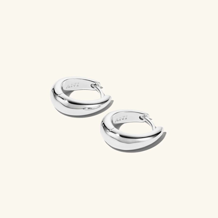 Orhangen Ani Jewels | Ellipse Earrings Silver