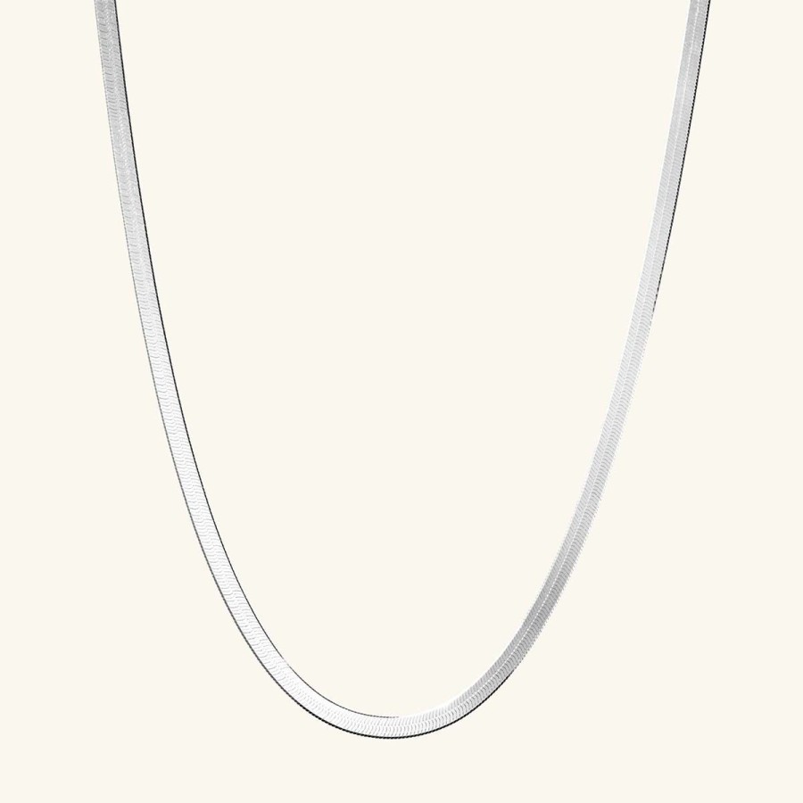 Halsband Ani Jewels | Herringbone Necklace 41 Cm Silver