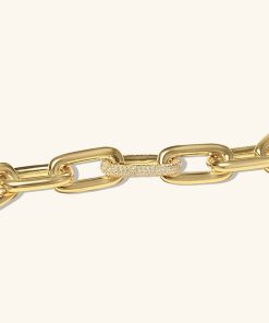 Armband Ani Jewels | Chain Bracelet Pave Gold Guld