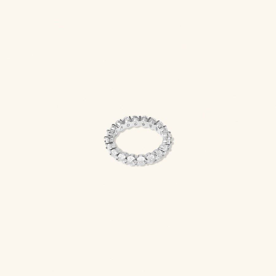 Ringar Ani Jewels | Oval Eternity Ring Silver