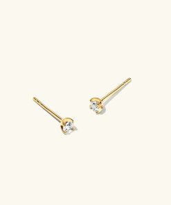 Orhangen Ani Jewels | Stud Earrings Gold - 3 Mm Guld