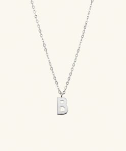 Halsband Ani Jewels | Plain Letter Necklace Silver