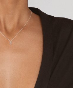 Halsband Ani Jewels | Plain Letter Necklace Silver