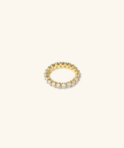 Ringar Ani Jewels | Oval Eternity Ring Gold Guld